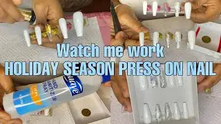 ENTREPRENEUR LIFE | WATCH ME WORK| MAKING PRESS ON NAILS | SMALL BUSINESS