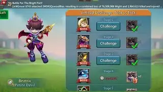 Lords mobile Petite Devil Stage 3 Easiest Guide Limited challenge Trick vs Trick || Full Auto