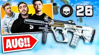this SECRET AUG 556 SETUP is DISGUSTING in WARZONE!! NEW BEST SMG?? (Feat. Symfuhny and Priestahh)