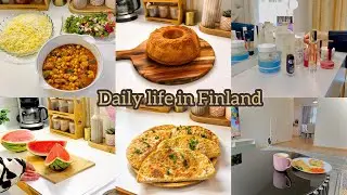 Daily life in finland 🇫🇮 | slow living, cozy cooking & baking | silent vlog