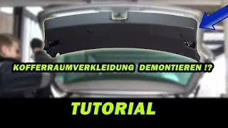 HECKKLAPPENVERKLEIDUNG VW GOLF 5 DEMONTIEREN | TUTORIAL | KOFFERRAUMABDECKUNG | FACTOREM