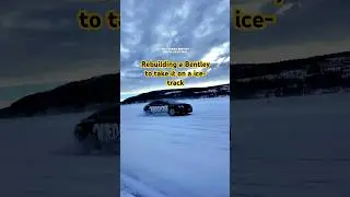 Neglected Bentley GT ASI goes to the ice track. What a machine! #carbuild #bentley #carrestoration