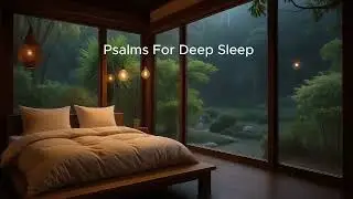 Deep Sleep Meditation & Night Prayer With Rain Sounds,  Soft  Piano / The Entire Book of Psalms