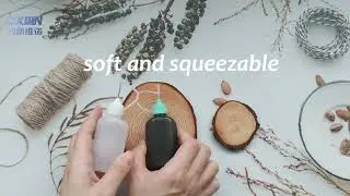 PE Squeeze Bottle  Needle Applicator Soft Flat Bottle with Needle Tip Cap Manufacturer -CXWN