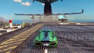Just Cause 3: Jumping a Car Into a Flying Cargo Plane