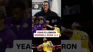 Vintage LeBron with the windmill dunk #lebronjames #lakers #lakersnation #nba #nbahighlights #sports