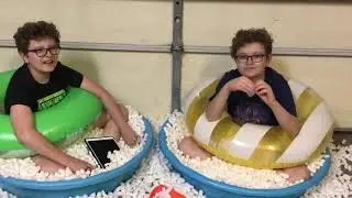 Last To Leave Packing Peanut Pool Wins!