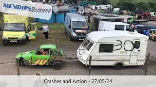 Mendips Raceway 27/05/24 - Crashes and Action