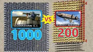Guardian Gi's vs Kirovs - Same Cost - Red Alert 2