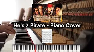 He&lsquo;s a Pirate - Pirates of the Caribbean. Piano Cover by Elmar Mihm. Sheetmusic available!