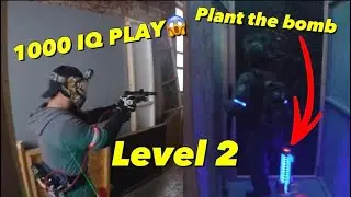 Airsoft CQB 1000 IQ Play | Plant the Bomb | LEVEL 2 | #airsoftgameplay #airsoft #airsoftcqb #1000iq 