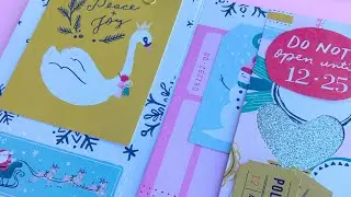 12 Days of Christmas Crafting |Day 2 Junk Journal One 12x12 Sheet Paper