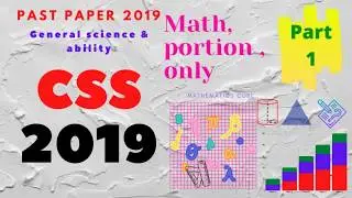 CSS paper 2019 solved  || general science and ability ||  Mathematics portion only || question 6