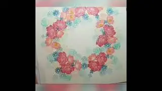 Sped up WREATH STAMPING #artfulstampin #stampinup