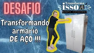 Desafio: Como pintar e transformar um ARMÁRIO DE AÇO - Não imaginei que fosse ficar tão LINDO!!!