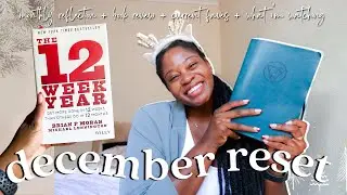 DECEMBER RESET ROUTINE 2022 🔁 December Goals, 12 Week Year Book Review, Current Favorites & More!