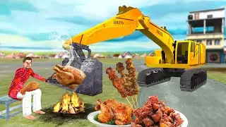 जेसीबी चिकन बारबेक्यू JCB Chicken Barbeque Wala Comedy Video हिदी कहानिय Hindi Kahaniya
