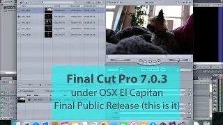 Установка Final Cut Pro 7 / Final Cut Studio 3 на El Capitan Final Release