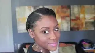 Braided Crown Fall Protective Style for Natural Hair