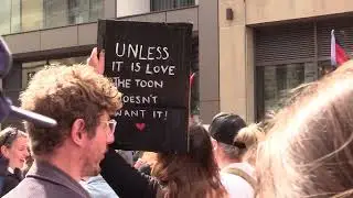 Anti-racism protesters gathered in Newcastle ahead of a far right demonstration.
