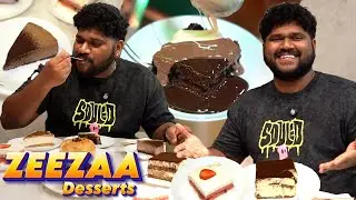 Biscoff Cheese cake & korean cheese Bun ❤️ | Zeezaa | Foodie Prabu