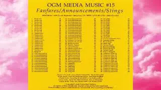 OGM Media Music 15 - PRO MED 15 - Fanfares/Announcements/Stings
