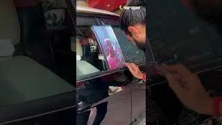 Deadpool Side Sticker Installation | Custom Car Graphics by Vwraps Sikar #shorts