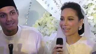 Farah Nabilah & Suami Jawab Soalan Media di Majlis Akad Nikah di Royale Chulan Pada 20 Disember 2019