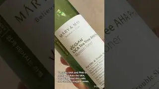 Mary & May Vegan CICA Tea Tree AHA PHA Toner #skincare #asianskincareroutine #skincareroutine