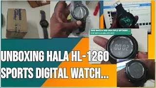 Unboxing Of HALA HL 1260 Stylish Sporty Looking Men's Wrist Digital Watch