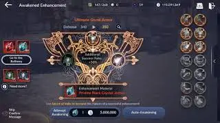 Black Desert Mobile: Armor Auto Enhancement Hex Attempt Using Backup Gear
