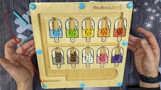 Fun Magnetic Color and Number Maze! Not as Easy as You think!