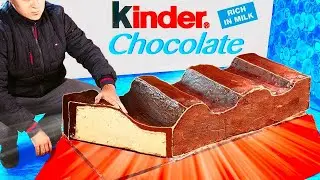 Gigantische Kinder Schokolade | Wie man den Weltgr&ouml;&szlig;ten Kinder-Riegel zubereitet von VANZAI KOCHEN