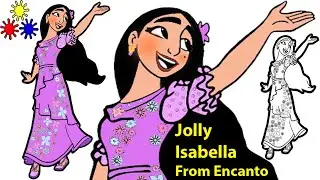 How To Draw So Cute Isabella From Encanto Easy Step By Step Drawings | Jolly Toy Art