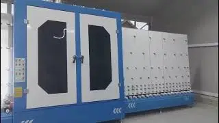 Insulating glass machine working installed in Europe