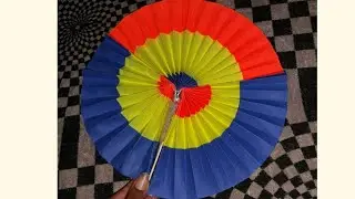 DIY paper POCKET FAN / summer special easy paper folding POCKET FAN Making Tutorial