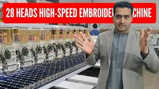 The 28-Head Embroidery Experience | A Close Look at Embroidery Machine - #embroidery #machine