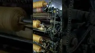 wool / cotton yarn carding & spinning machine.
