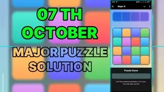 Major puzzle durov 7 October।   major puzzle solution 7 October