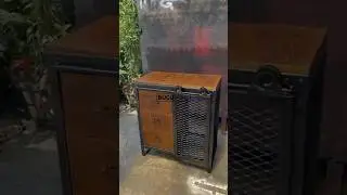 Industrial console table