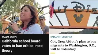 CRT Ban, Disney Boycott , Governor Abbott Bussing Migrants to D.C. #boycottdisney #dumpdisney