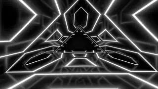 Black and White Lights Changing Neon Disco Background 1 Hour
