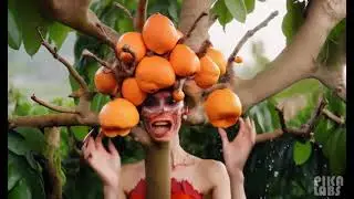 📸🍊 Surreal Unveiling: Rotten Orange Fruit Tree Monster's Enigmatic Coexistence! 🌳🌊