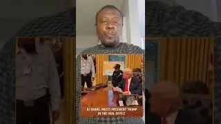 Moment DJ Daniel meeting President Trump in the Oval Office