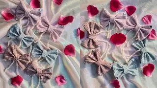 Cute & Luxury Pearl Hair Bows 💕 | New Arrival Fabric Bow Clips | VLEZA #cute 