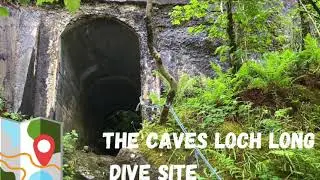 Dive site .The caves dive site at loch long Scotland
