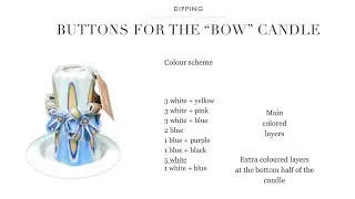 Lesson: 3 DIPPING BUTTONS FOR THE &ldquo;BOW&rdquo; CANDLE