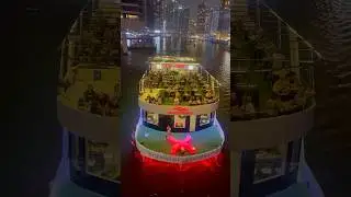 Dubai Marina Dhow Cruise Stunning View 🇦🇪 #dubai #cruise #shortsfeed #trending