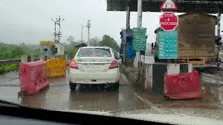 Talegaon to Varsoli Toll Driving in Rainy season Beautiful weather good roads