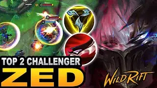 WILD RIFT TOP 2 CHALLENGER ZED SEASON 11 GAMEPLAY